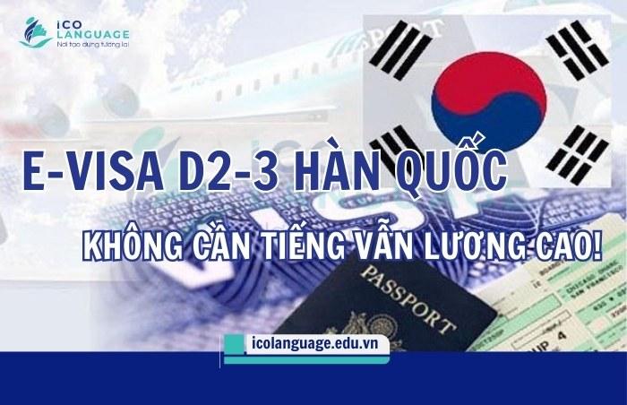 E-VISA D2-3 HÀN QUỐC: Du học thạc sĩ không cần tiếng vẫn săn việc lương cao!